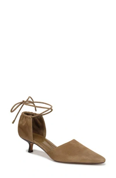 VINCE VINCE SARAI ANKLE WRAP D'ORSAY KITTEN HEEL PUMP