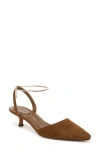 Vince Suede Ankle-chain Slingback Pumps In Elmwood