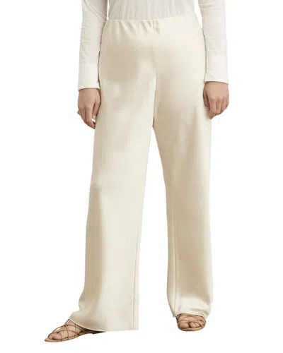 Vince Satin Bias Pant In White