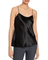 Vince Adjustable Strap Cowl Neck Slip Cami In Black