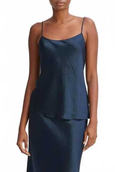 Vince Satin Cami In Coastal Blue