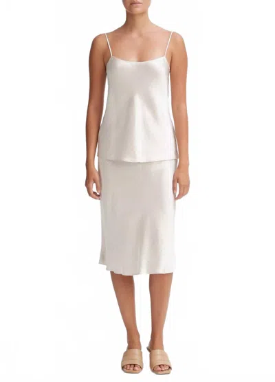 Vince Satin Cami Top In Champagne In Neutral