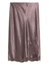 Vince Satin-finish Midi Skirt In Pink