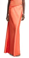Vince Satin Maxi Skirt Burnt Orchid