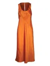 Vince Satin Midi Dress