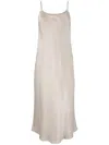 Vince Maxi Slip Dress With Adjustable Straps In Neutrals
