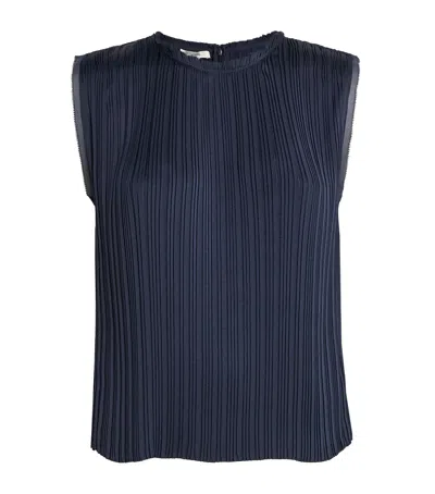 VINCE SATIN PLEATED TOP