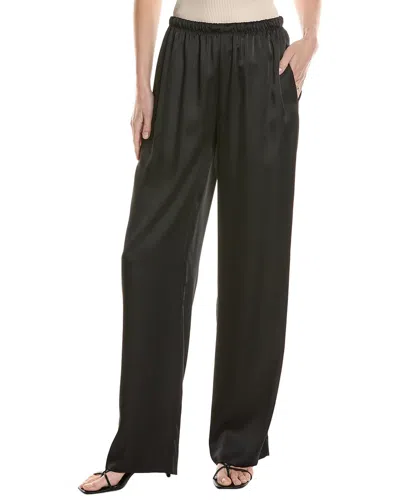 Vince Satin Pull-on Pant In Black