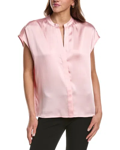 Vince Satin Shell Tank In Pink