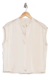 Vince Satin Shell Tank In Sand Glow