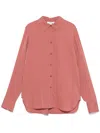 Vince Satin Shirt In Brown