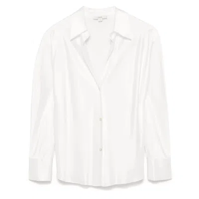 Vince Satin Shirt In White