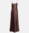 Vince Hammered Satin Maxi Slipdress