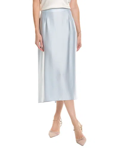 Vince Satin Slip Skirt In Blue