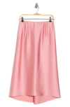 Vince Satin Slip Skirt In Pink