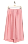 Vince Satin Slip Skirt In Light Rose Root