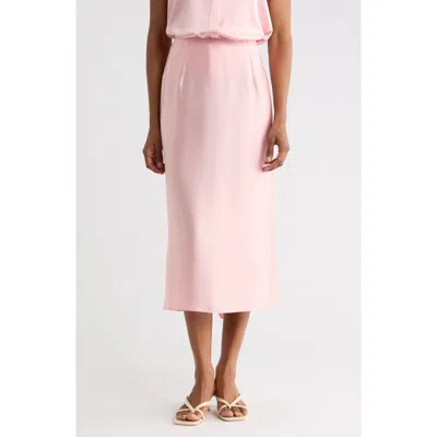 Vince Satin Slip Skirt In Pink