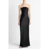 Vince Strapless Maxi Dress In Black