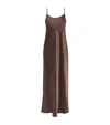 Vince Hammered Satin Maxi Slipdress