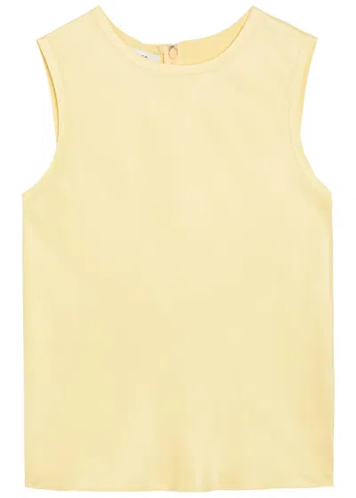 Vince Satin Top In Yellow