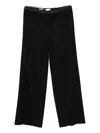 Vince Satin-trim Pants In Black