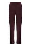 Shop Vince Satin Trousers In Red