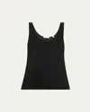 Vince Scoop-neck Bias Tank Top In Classic Bias Tank Cami