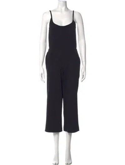 Pre-owned Vince Scoop Neck Jumpsuit In Blue