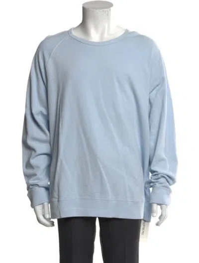 Pre-owned Vince Scoop Neck Long Sleeve Sweatshirt In Blue