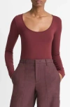 Vince Scoop Neck Long-sleeved T-shirt