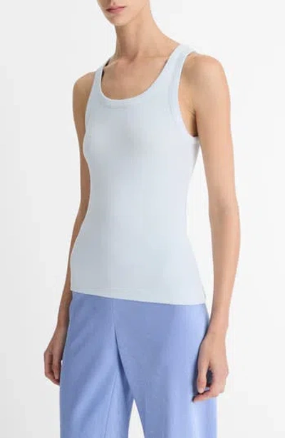 VINCE VINCE SCOOP NECK RIB TANK