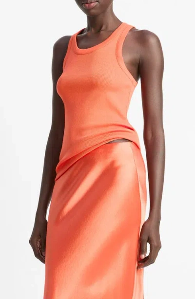 VINCE VINCE SCOOP NECK RIB TANK