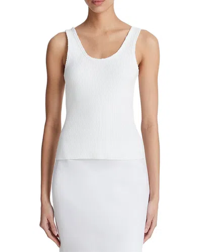 VINCE SCOOP NECK RIB TANK