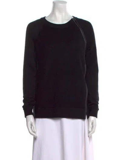 Pre-owned Vince Scoop Neck Sweater In Black