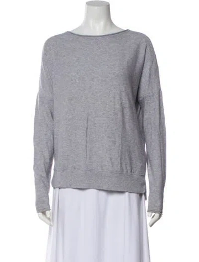 Pre-owned Vince Scoop Neck Sweater In Blue