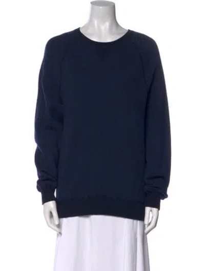 Pre-owned Vince Scoop Neck Sweater In Blue