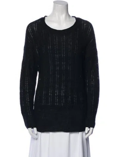 Pre-owned Vince Scoop Neck Sweater In Blue