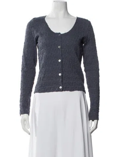 Pre-owned Vince Scoop Neck Sweater In Blue