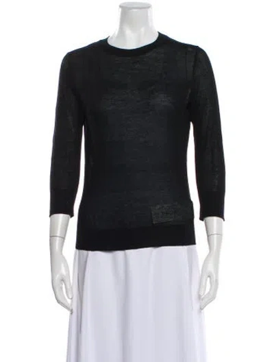 Pre-owned Vince Scoop Neck Sweater In Blue