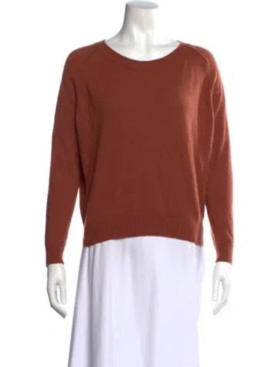 Pre-owned Vince Scoop Neck Sweater In Brown