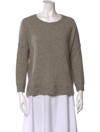 Pre-owned Vince Scoop Neck Sweater In Brown