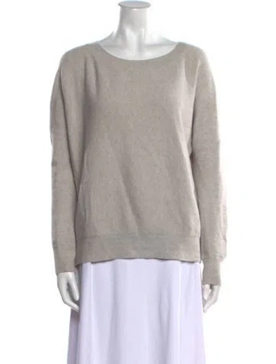 Pre-owned Vince Scoop Neck Sweater In Gray