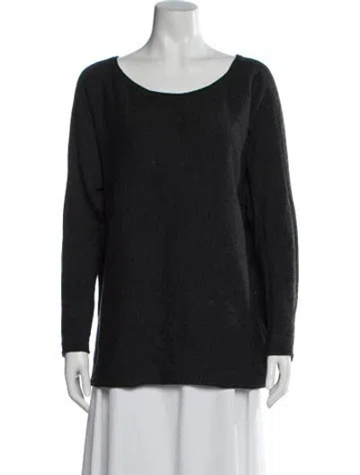 Pre-owned Vince Scoop Neck Sweater In Gray