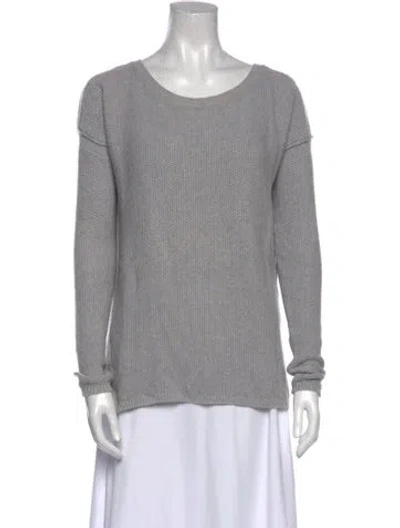 Pre-owned Vince Scoop Neck Sweater In Gray