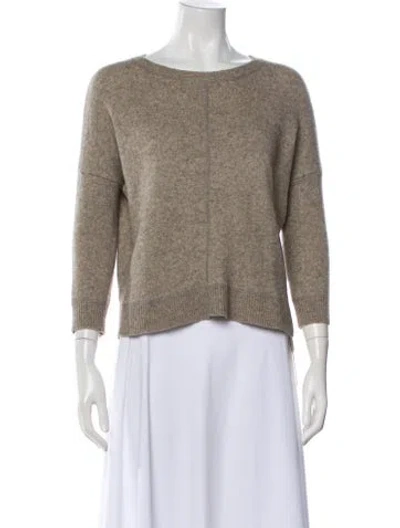 Pre-owned Vince Scoop Neck Sweater In Gray