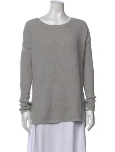 Pre-owned Vince Scoop Neck Sweater In Gray