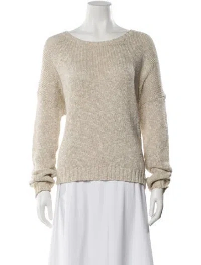 Pre-owned Vince Scoop Neck Sweater In Multi