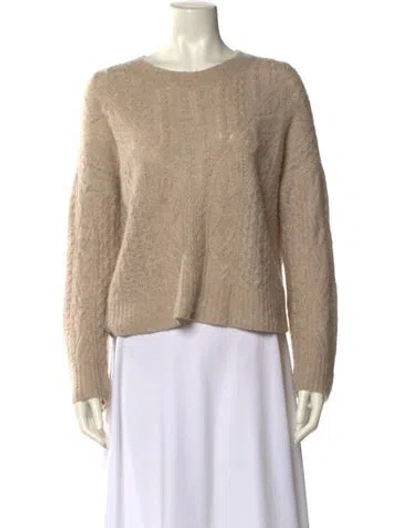 Pre-owned Vince Scoop Neck Sweater In Neutral