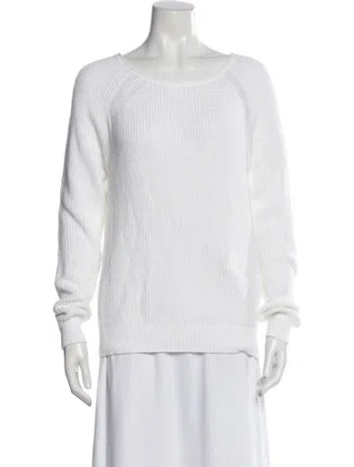 Pre-owned Vince Scoop Neck Sweater In Neutral