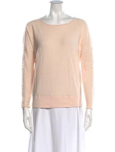 Pre-owned Vince Scoop Neck Sweater In Pink